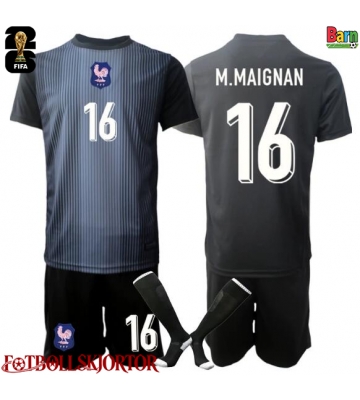 Frankrike Mike Maignan #16 Målvakt Hemmakläder Barn VM 2026 Kortärmad (+ Korta byxor)